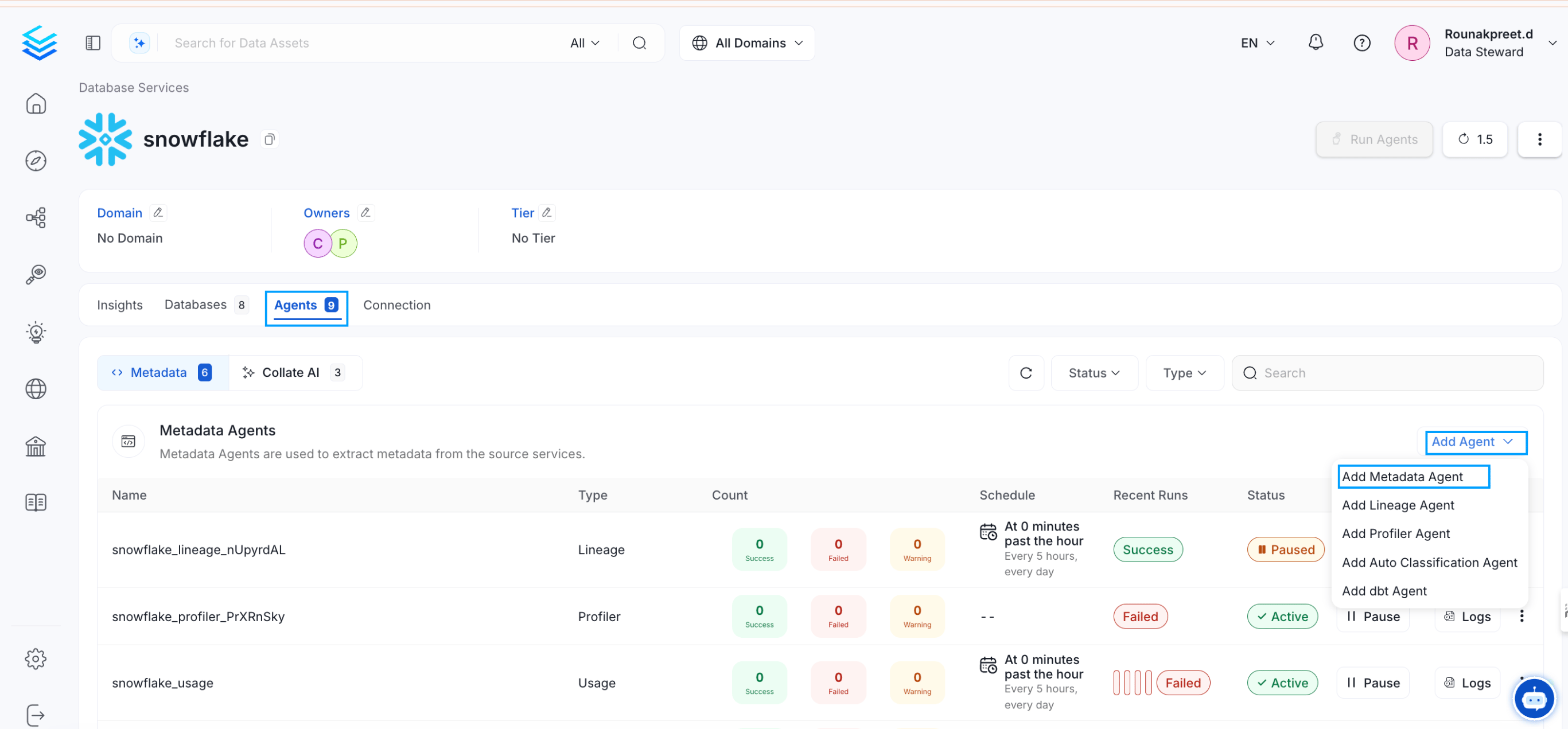 Add Metadata Agent