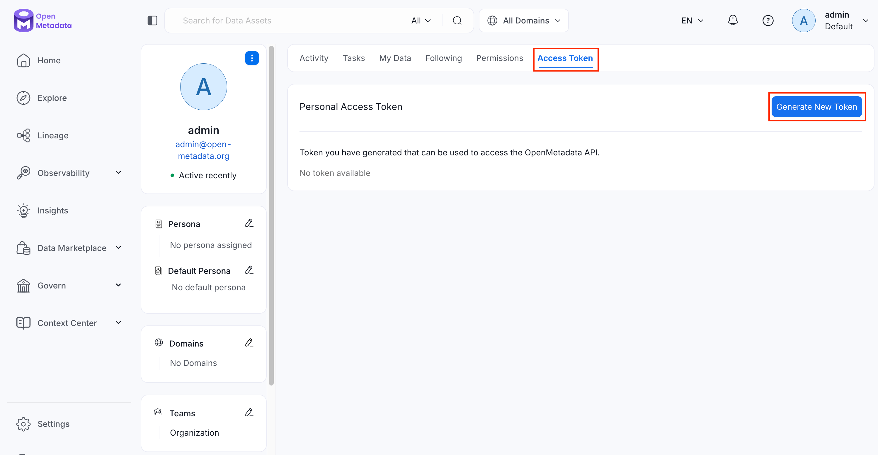 Generate New Token