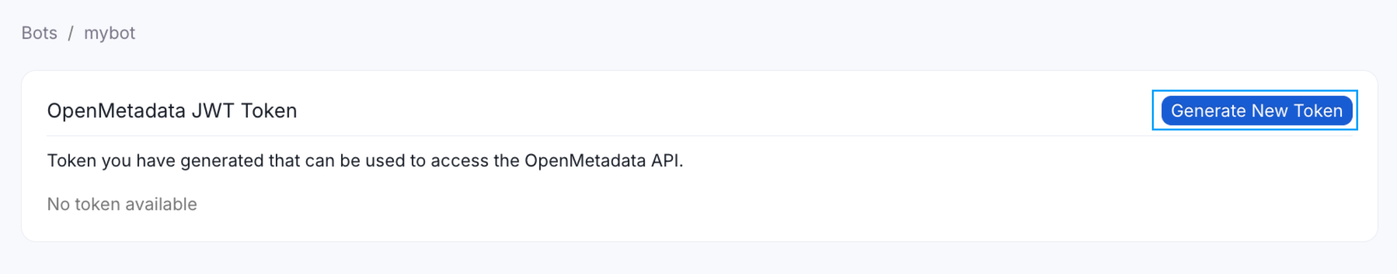 generate new token