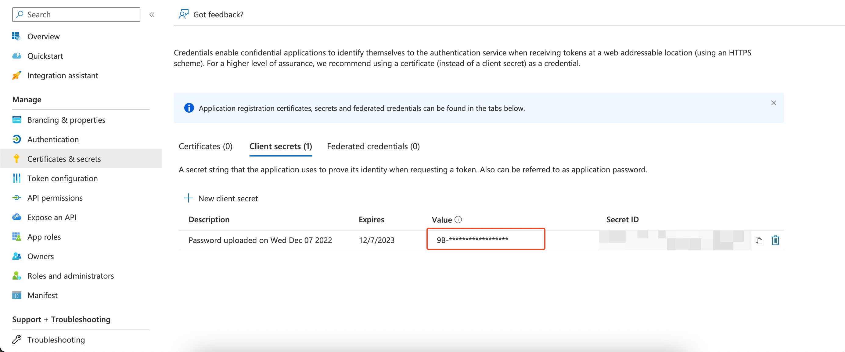 Configure service connection