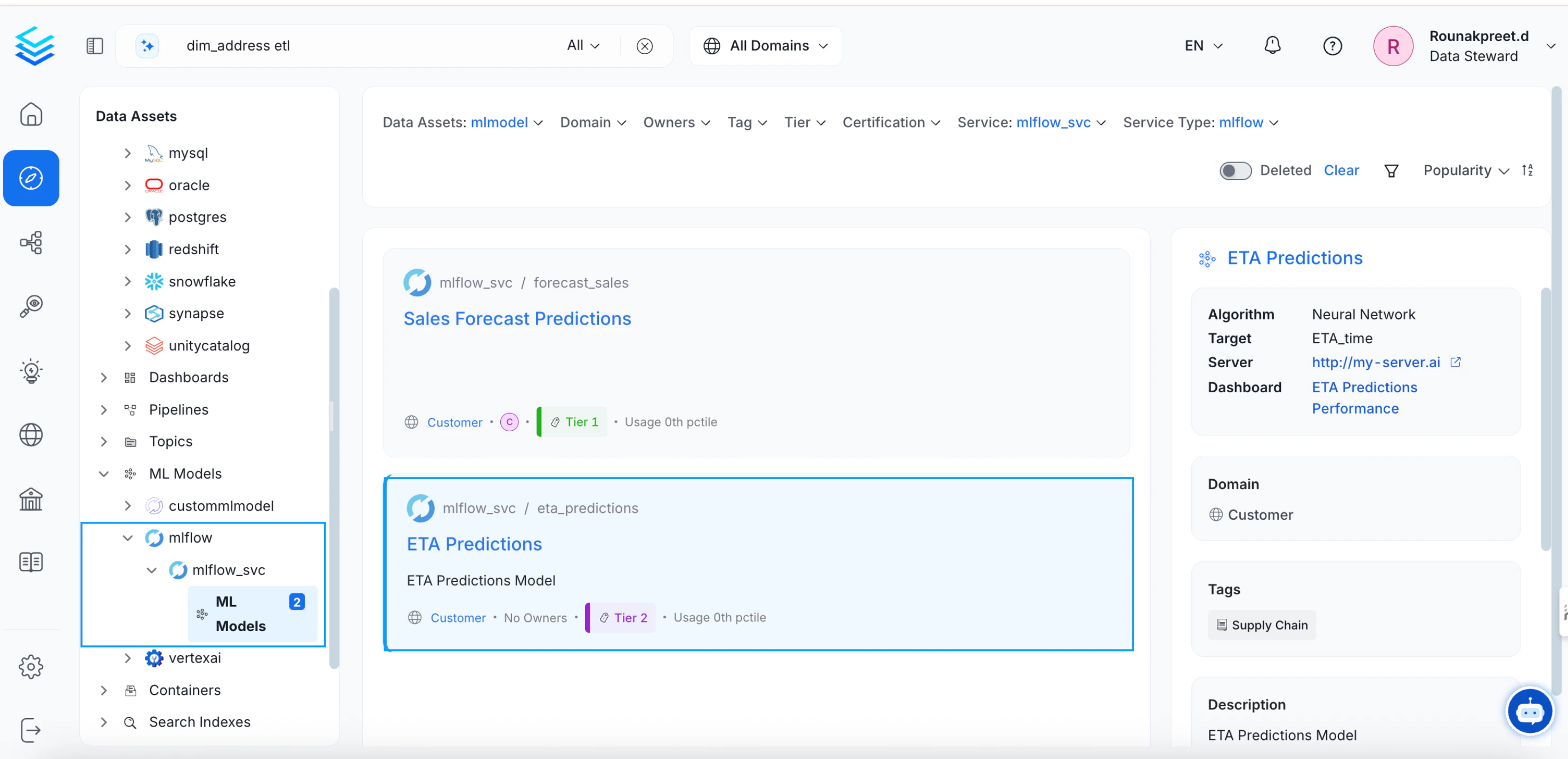Select a Data Asset