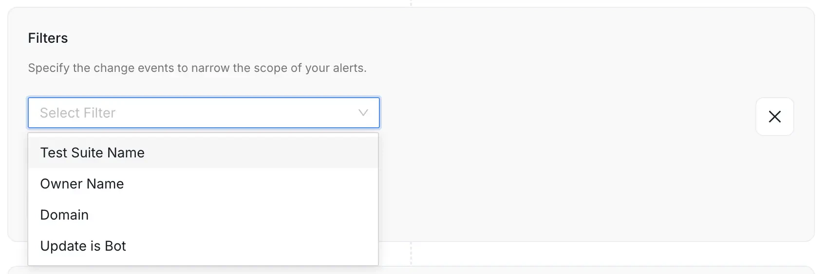 Filter Options