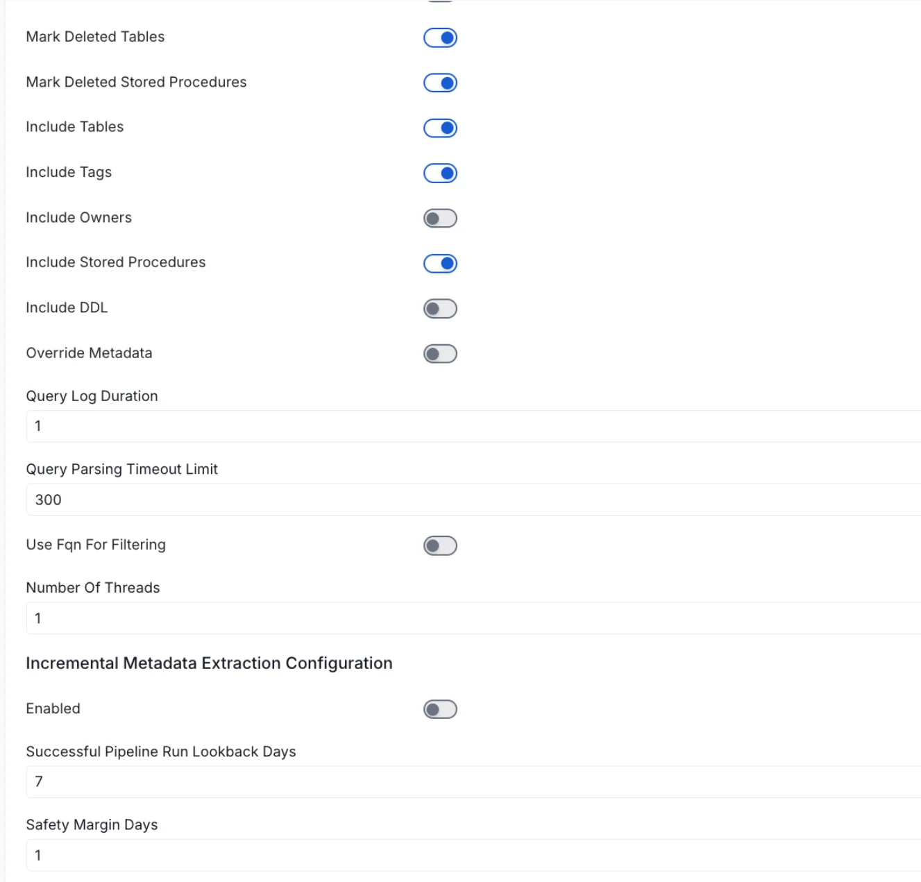 Configure Metadata Ingestion