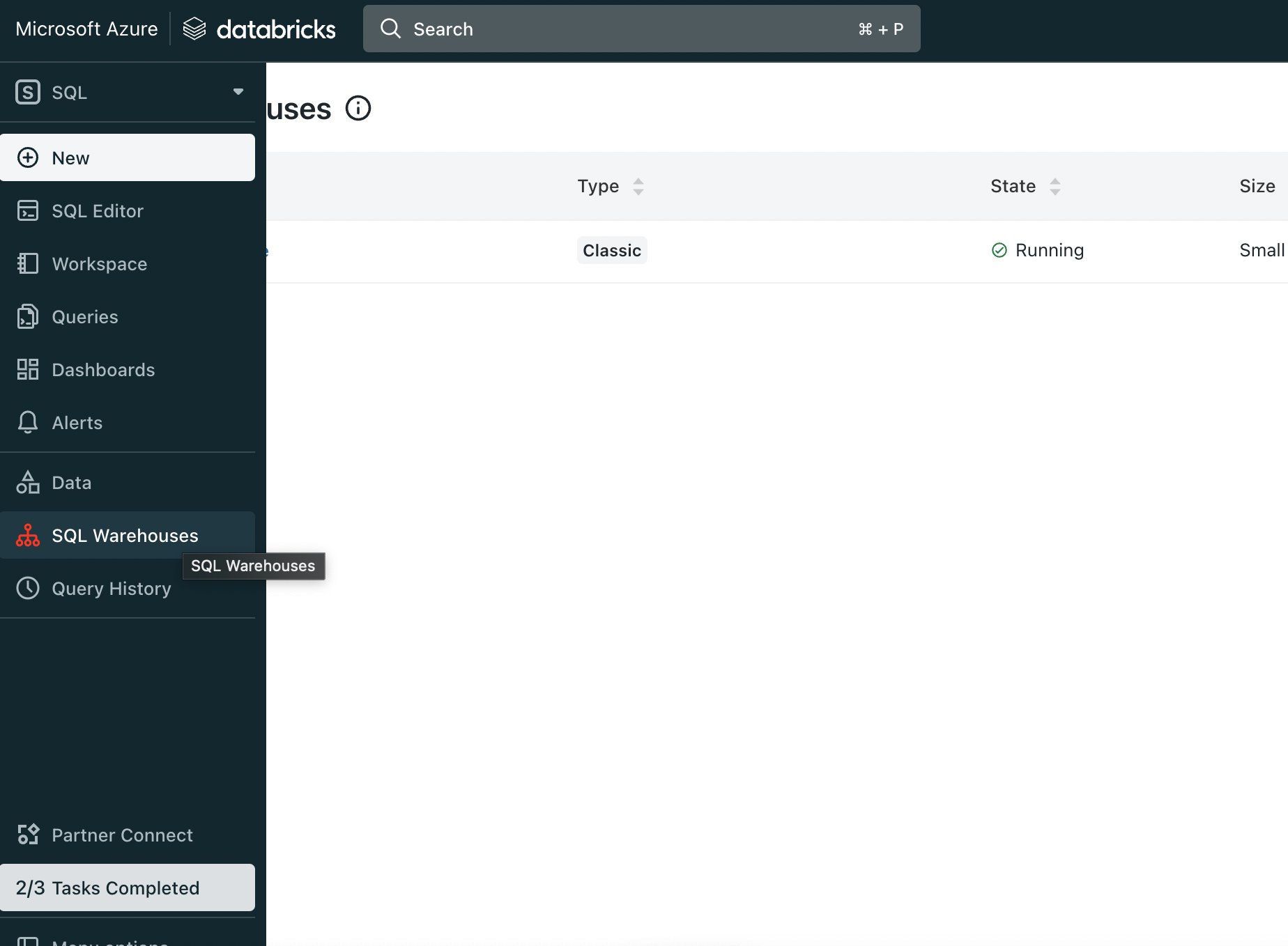 Select Sql Warehouse