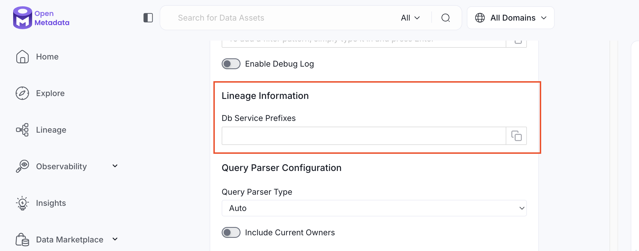 lineage Information
