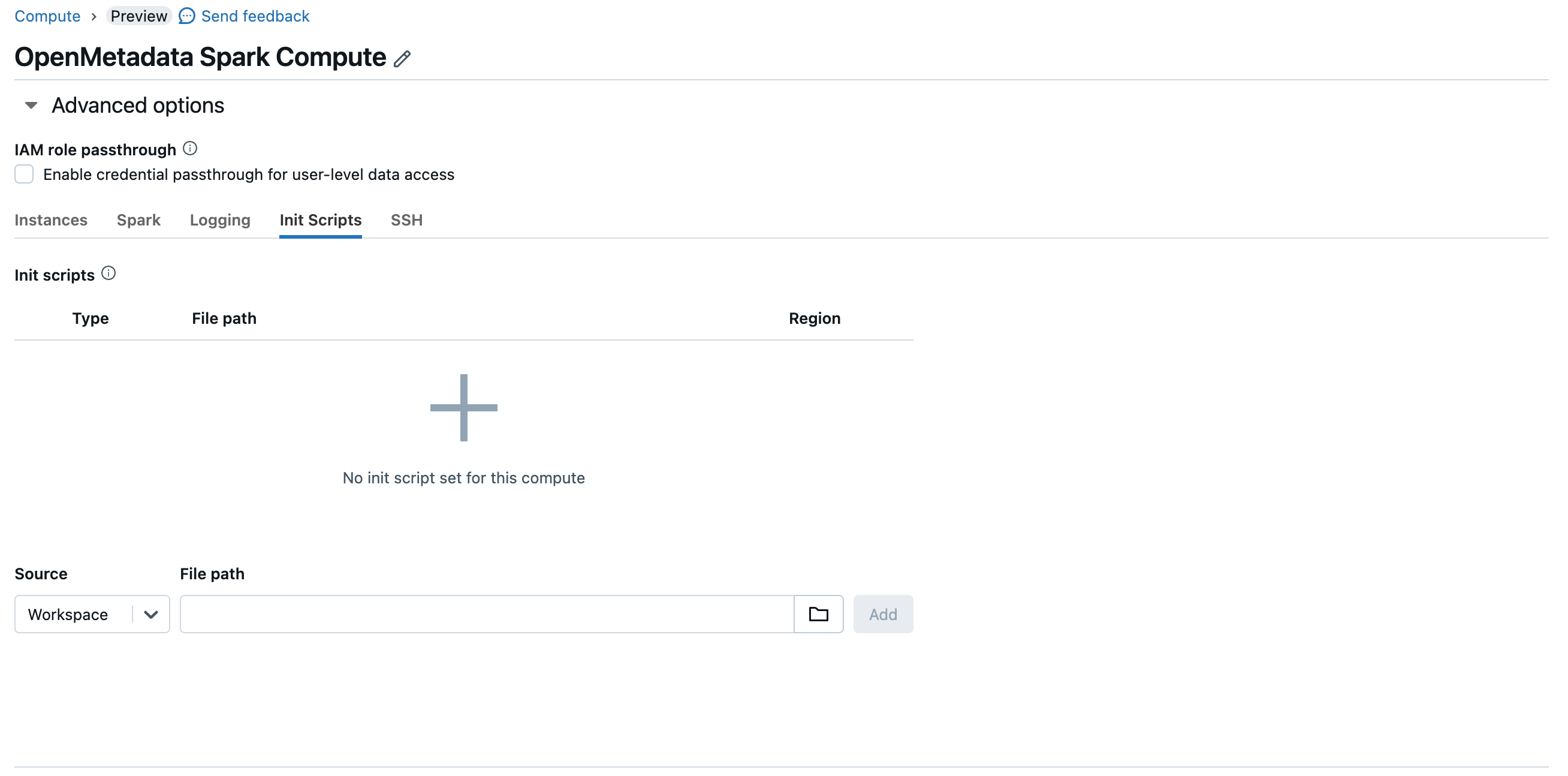 Spark Init Script