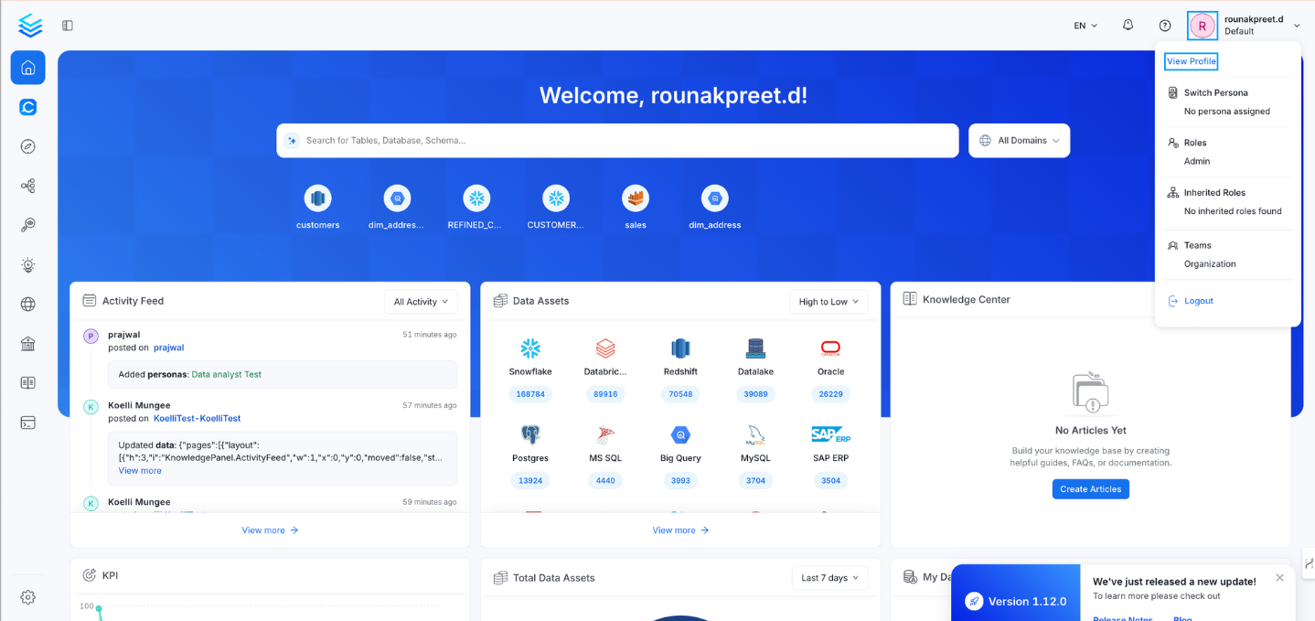 Access your profile
