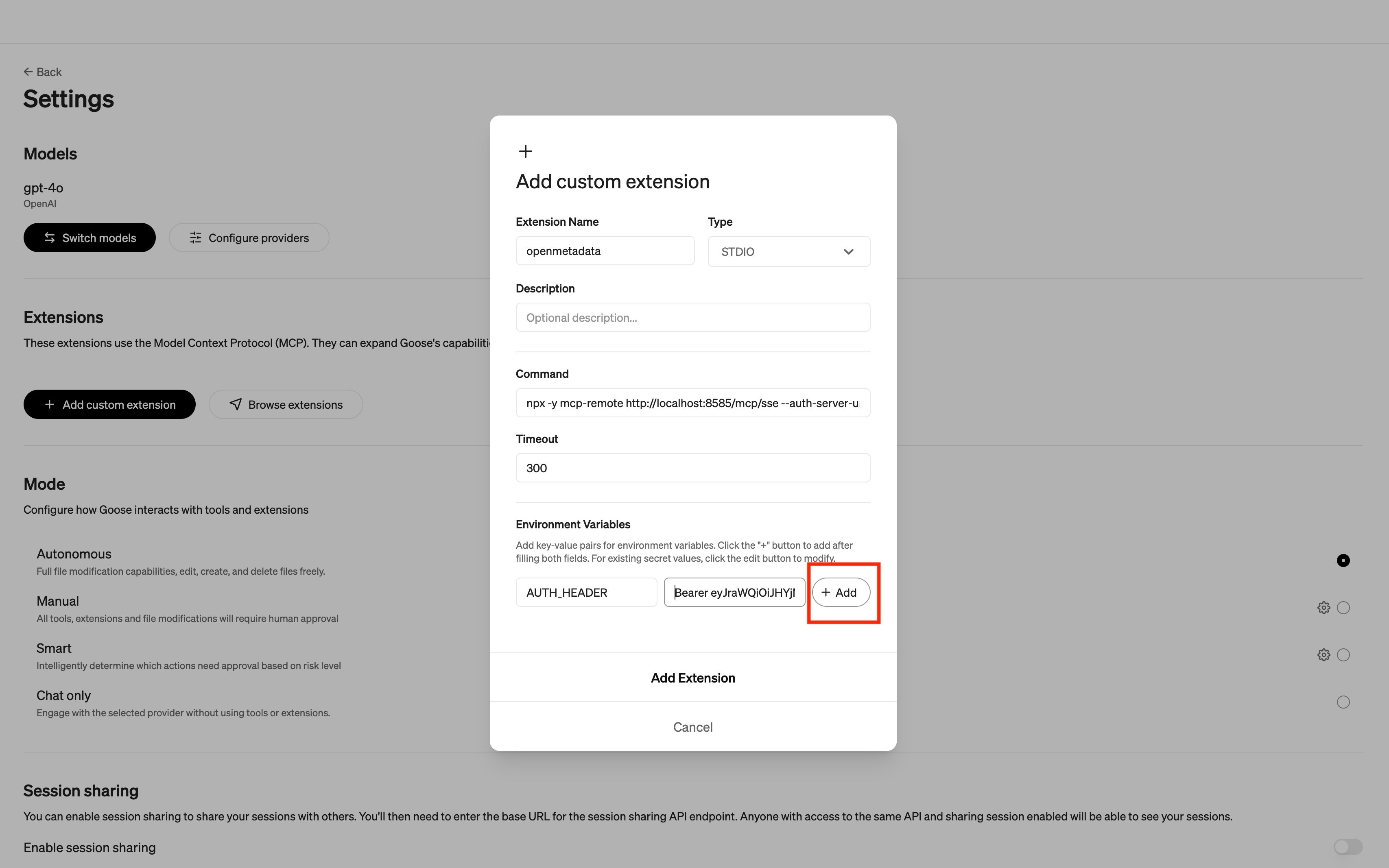 Configuring OpenMetadata MCP Server