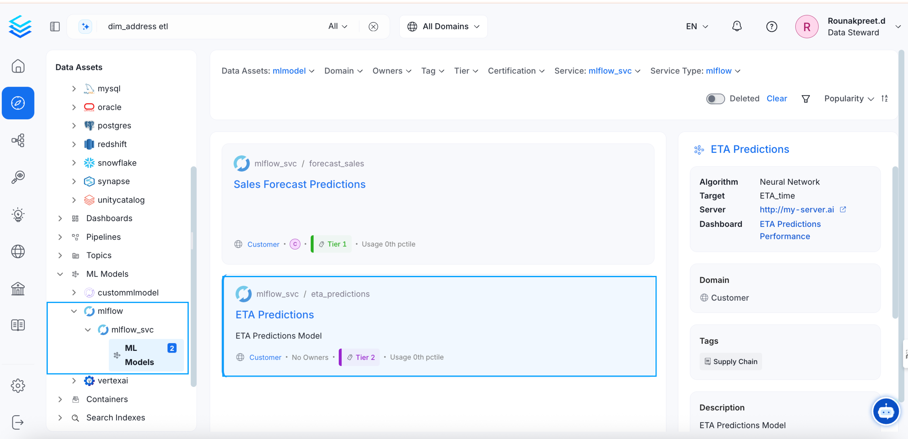 Select a Data Asset