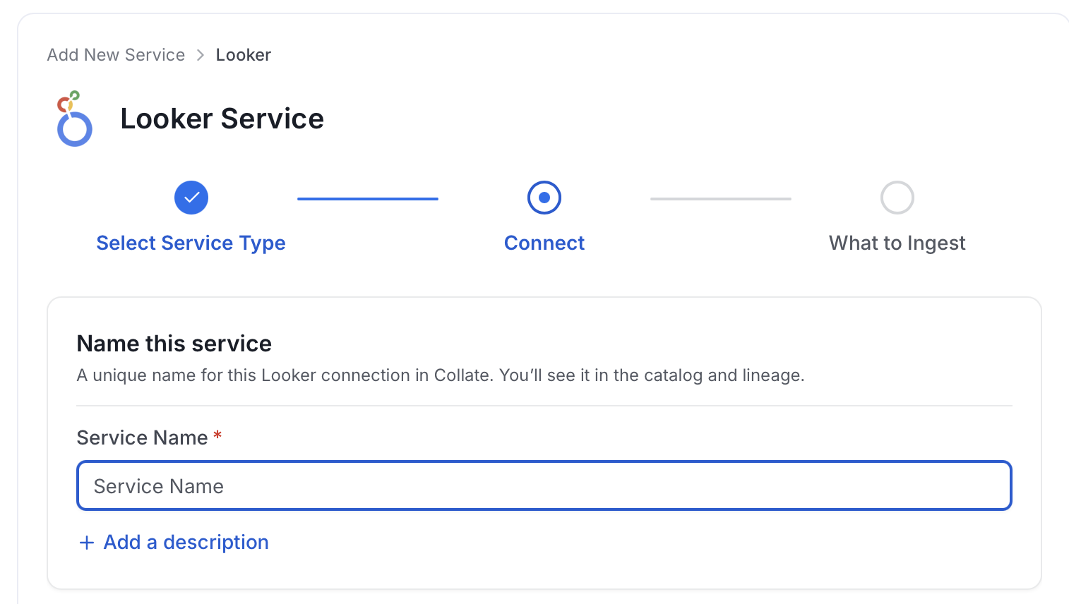 Add New Service Name