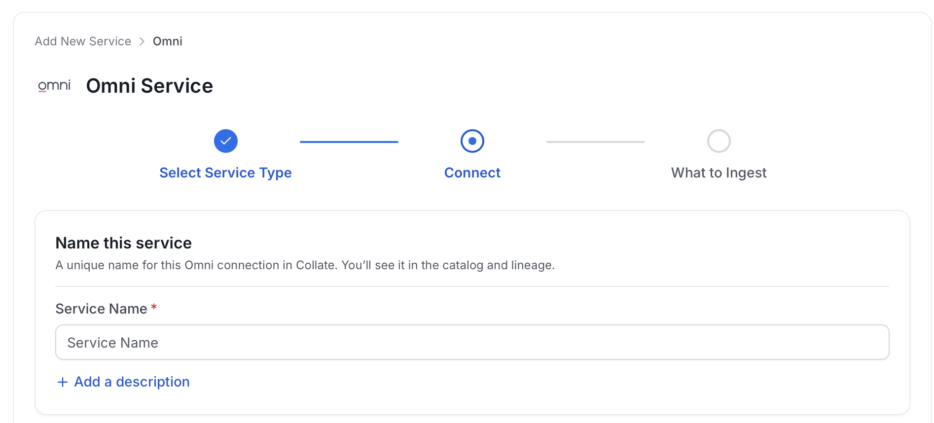 Add New Service Name