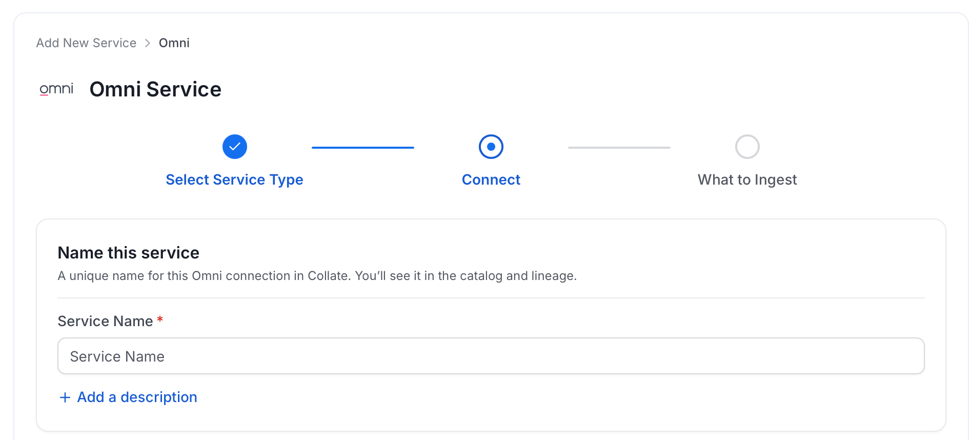 Add New Service Name