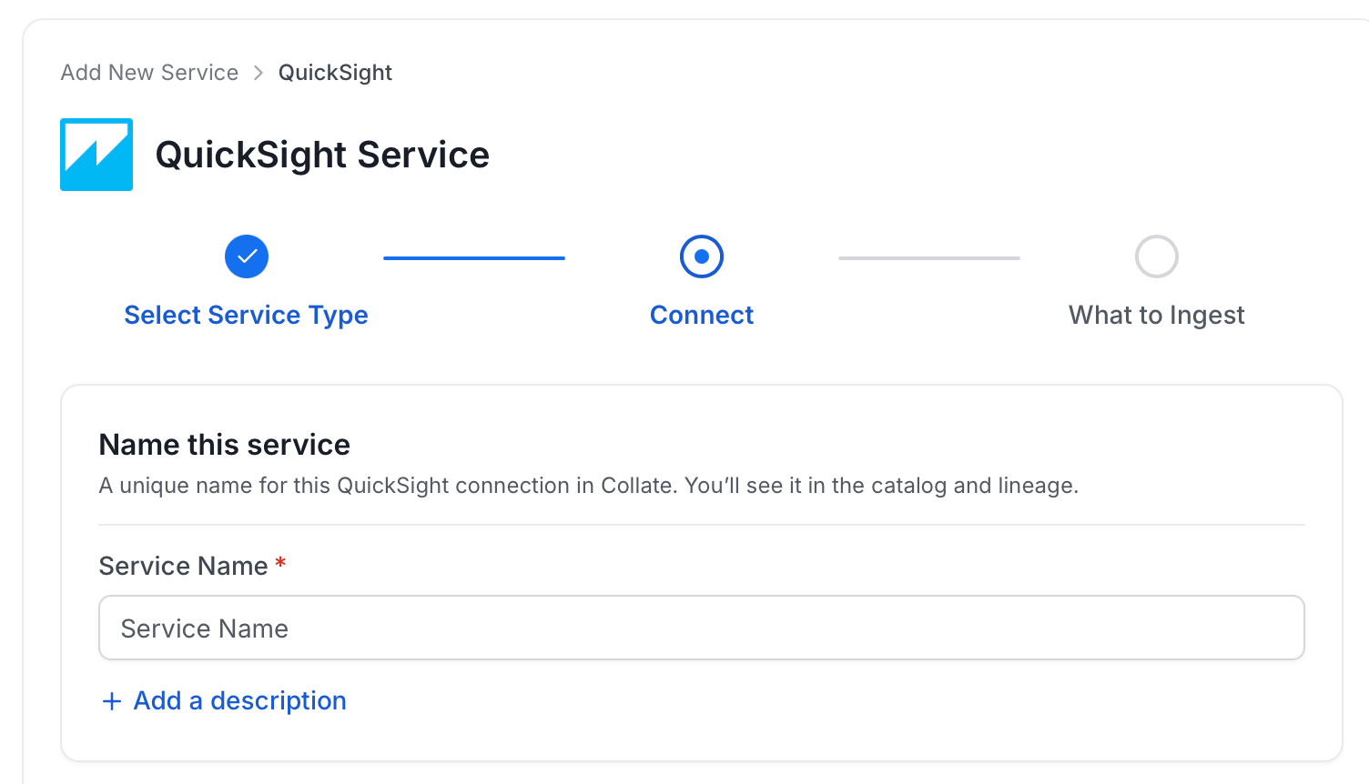 Add New Service Name