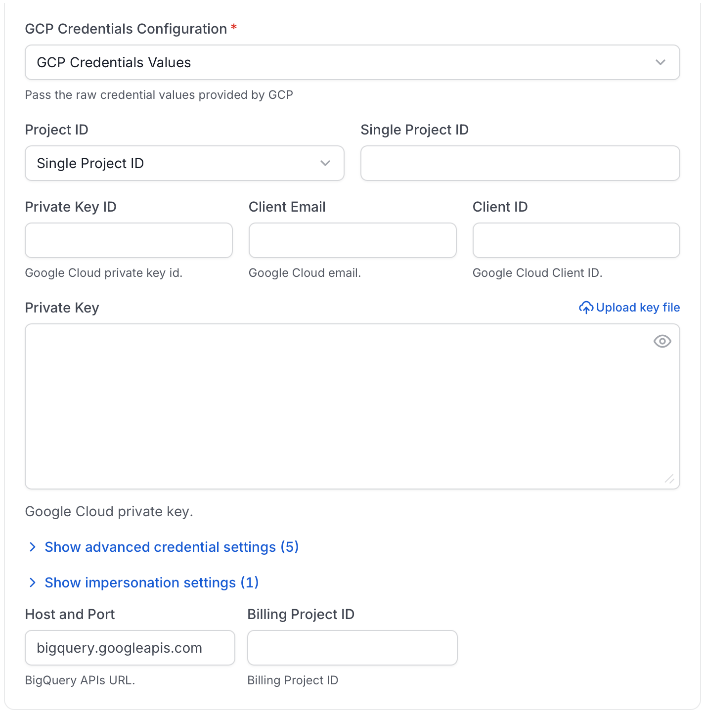 Configure Service Connection