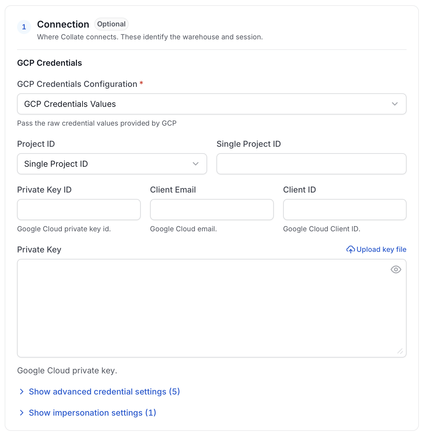 Configure Service Connection