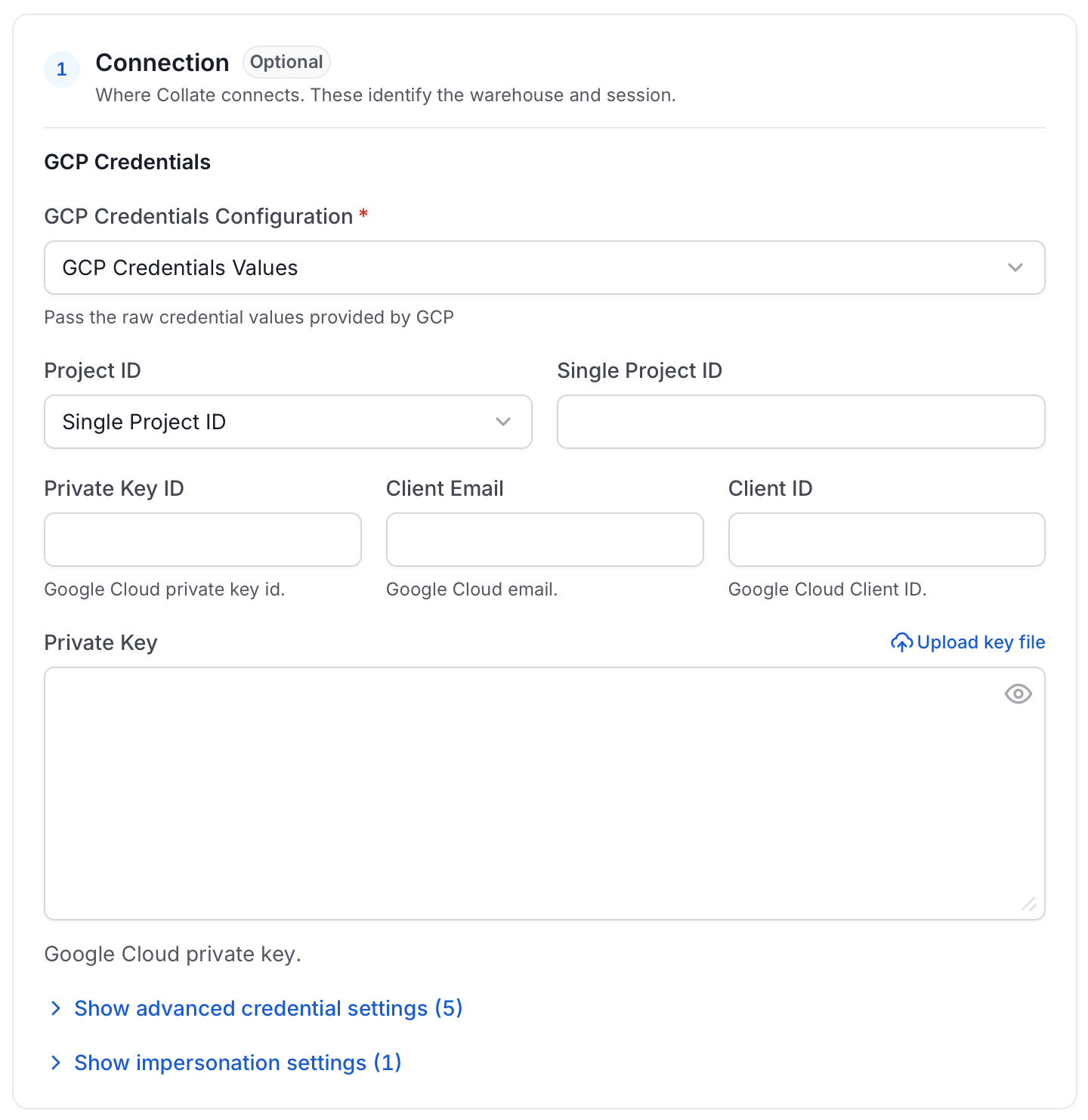 Configure Service Connection