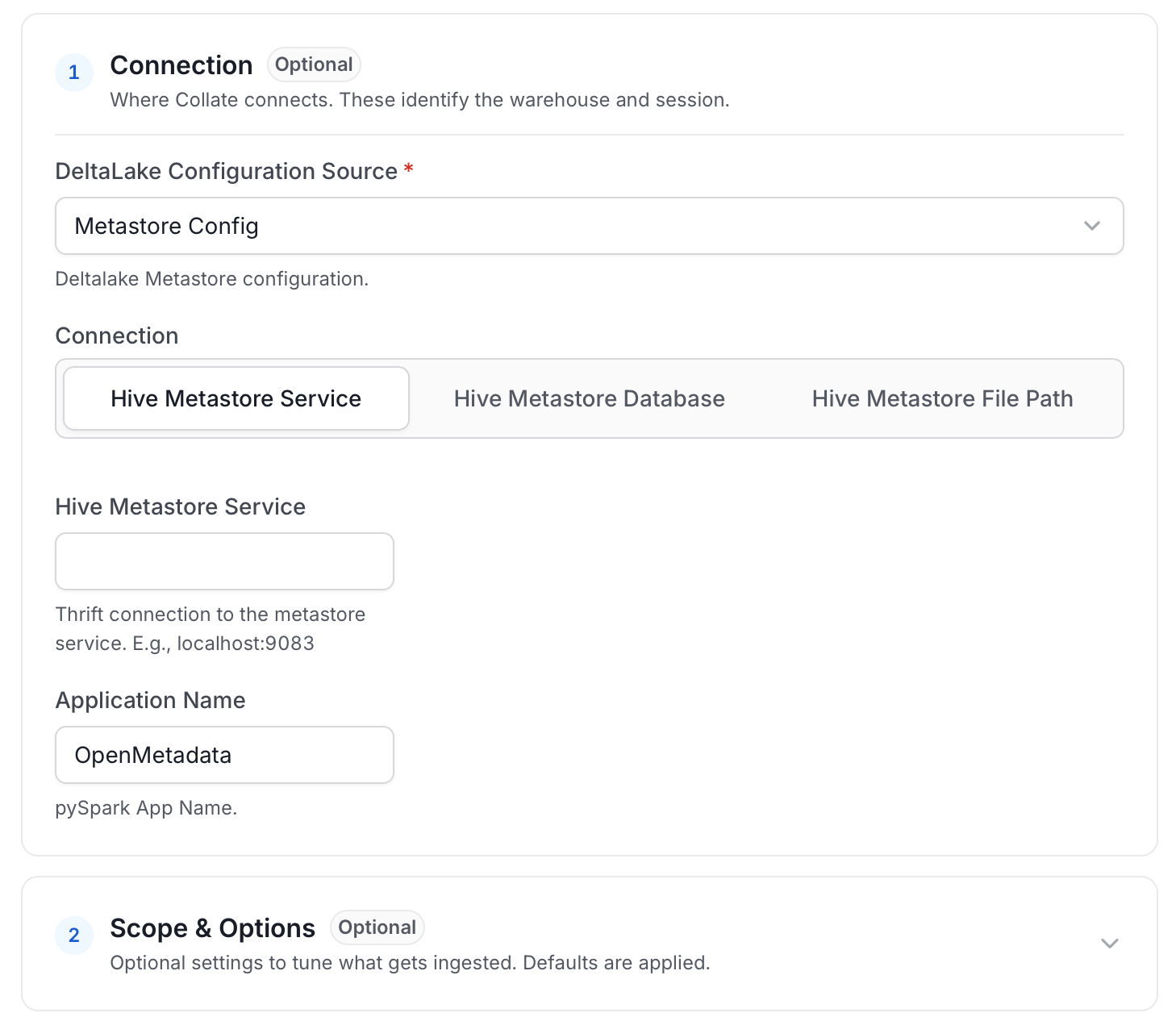 Configure Service Connection
