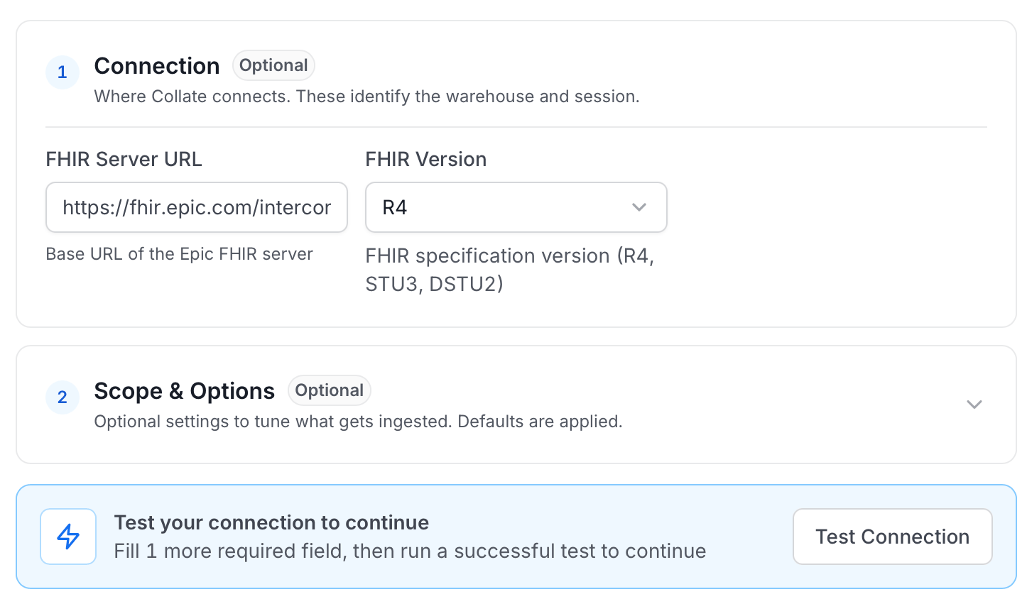 Configure Service Connection