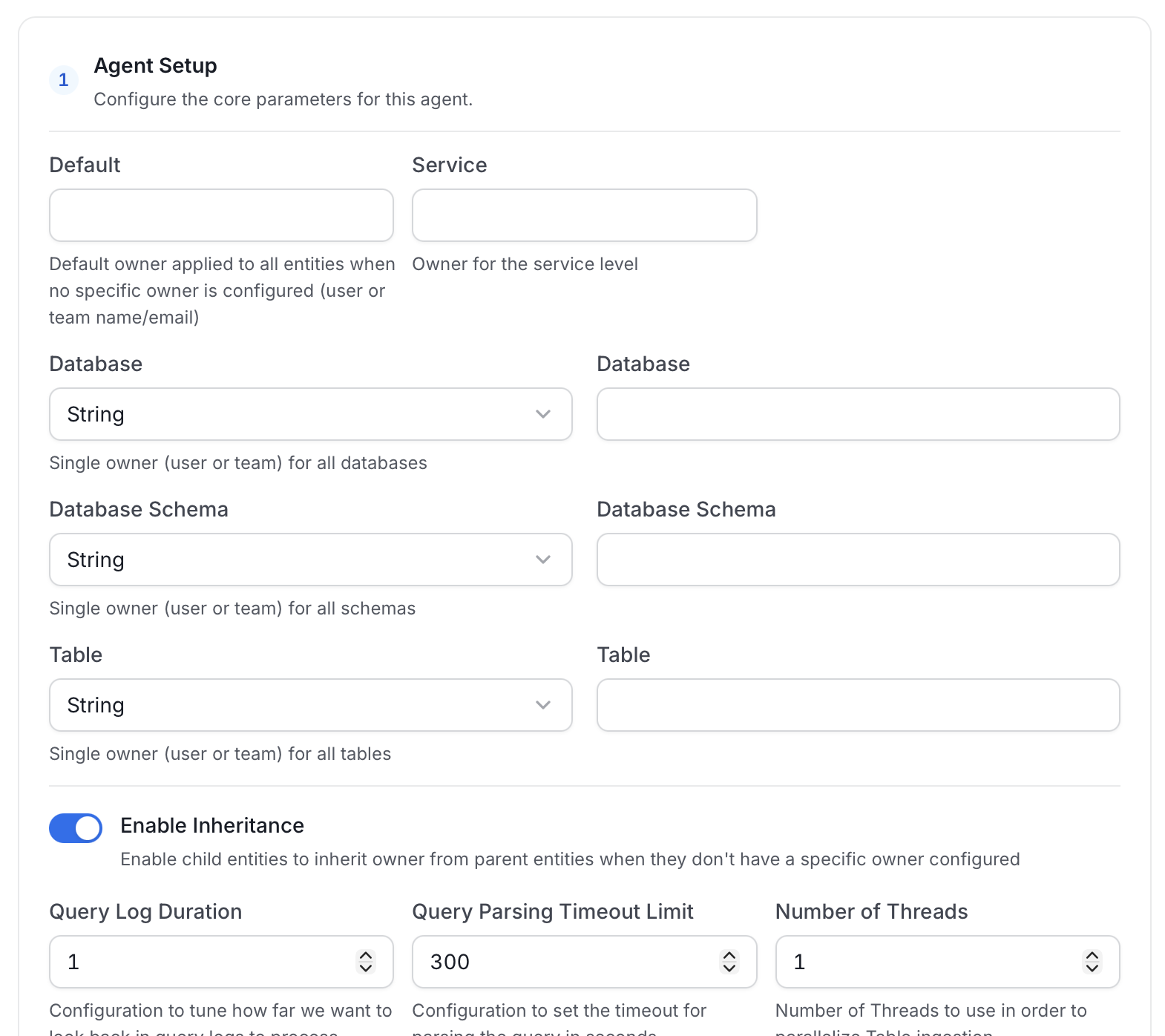 Agent Setup