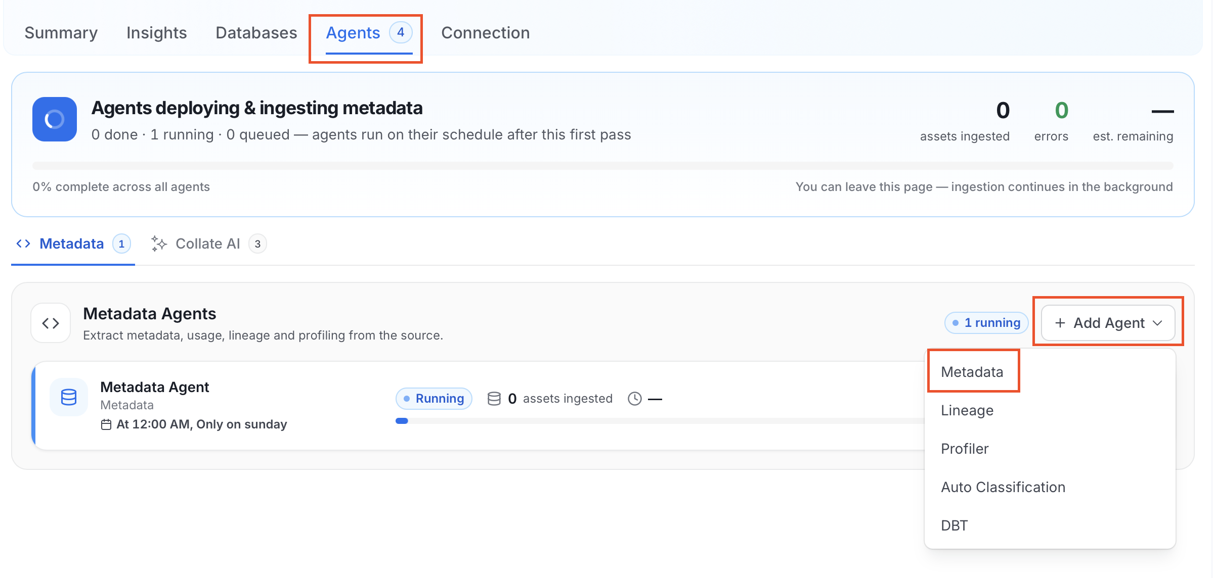 Add Metadata Agent