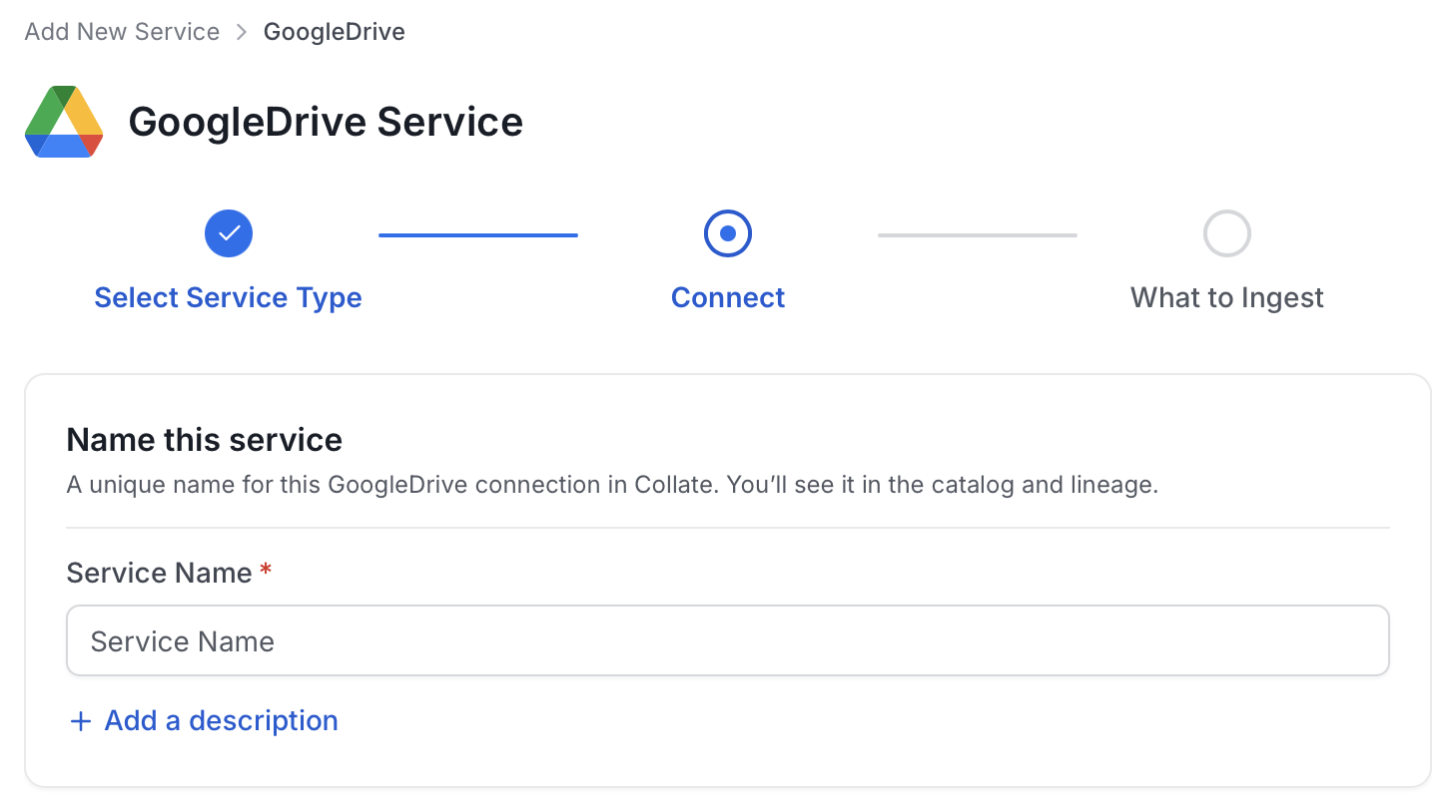 Add New Service Name