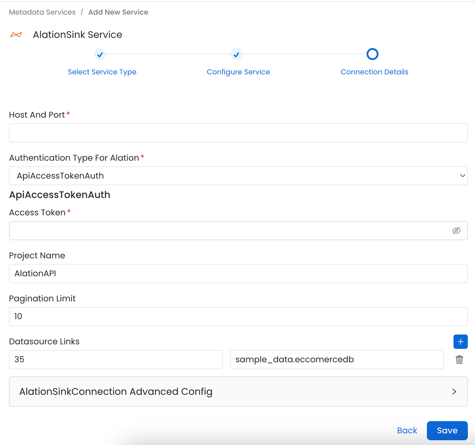 Configure Service Connection