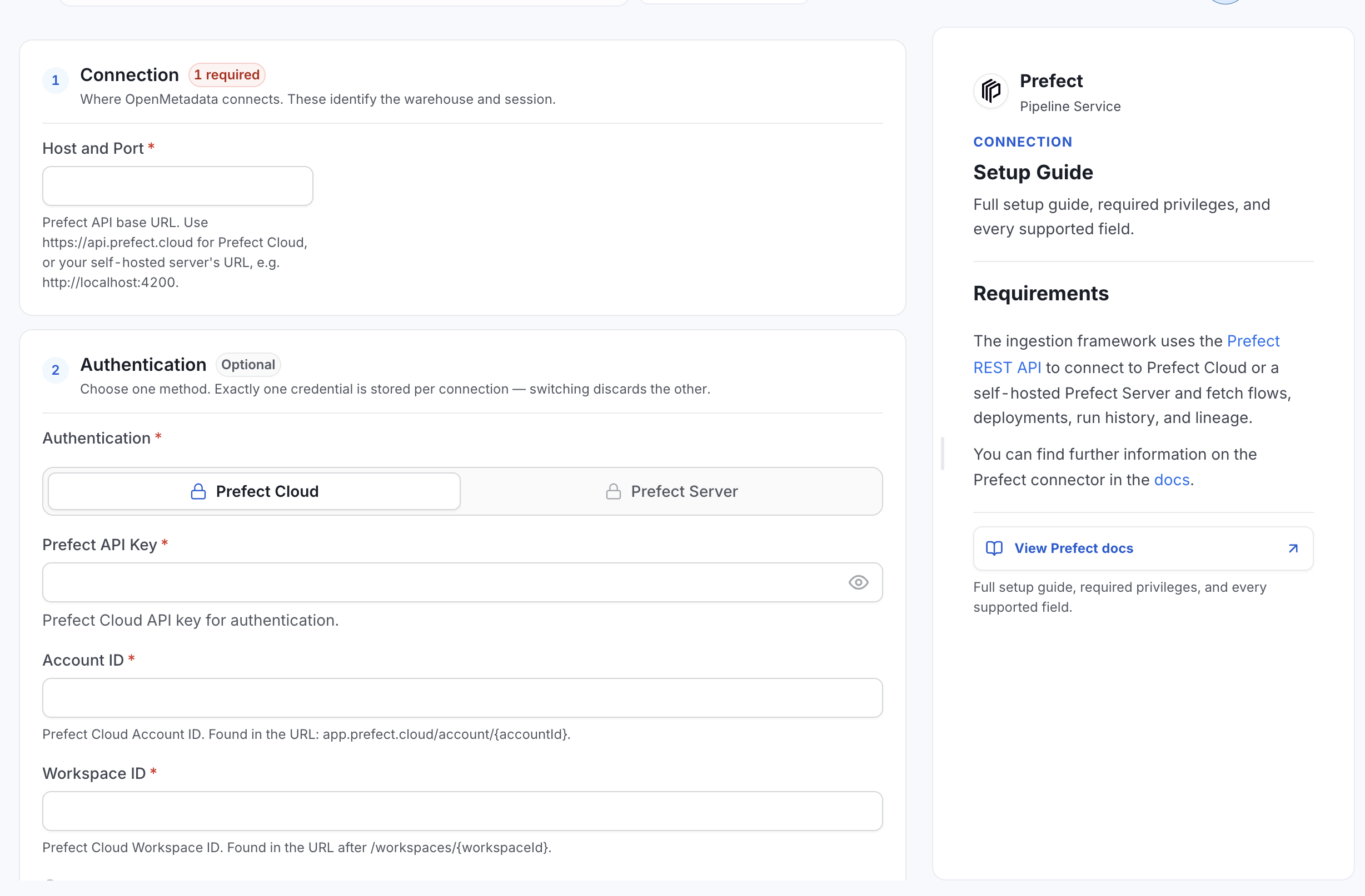 Configure Service Connection