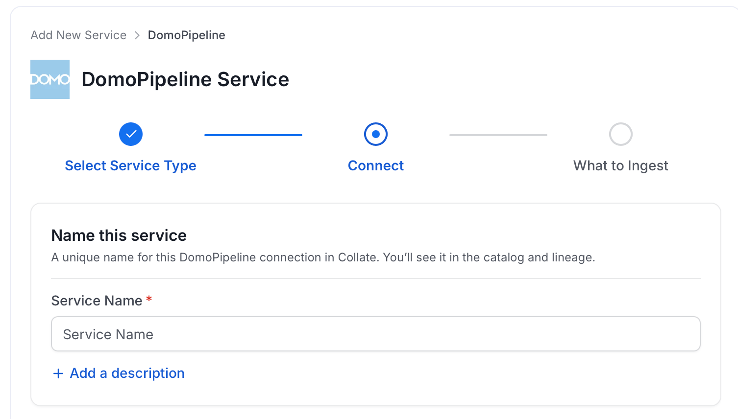Add New Service Name