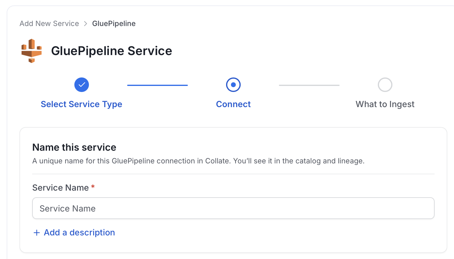 Add New Service Name