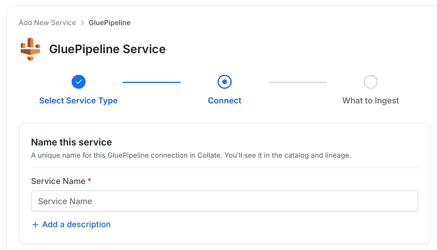 Add New Service Name
