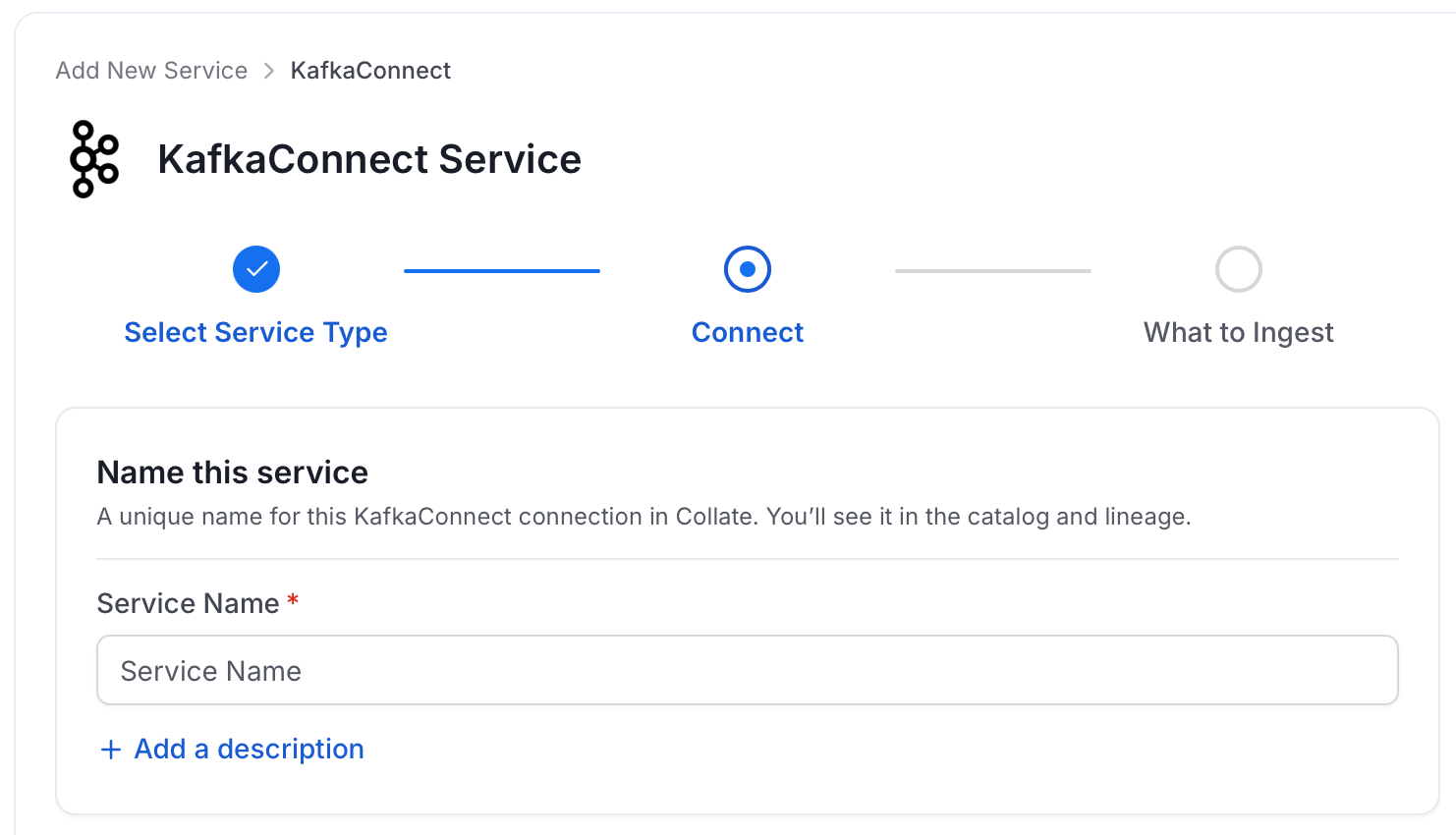 Add New Service Name
