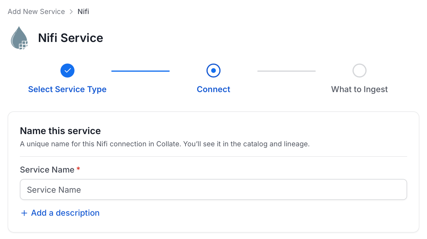 Add New Service Name