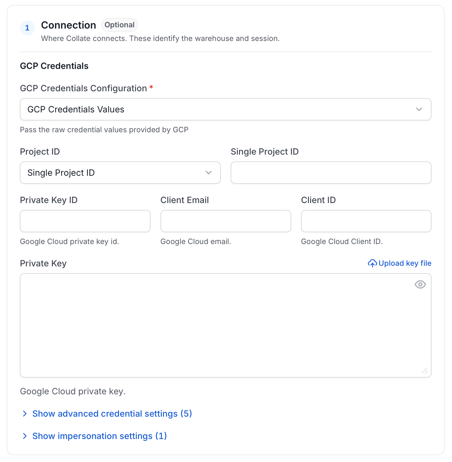 Configure Service Connection