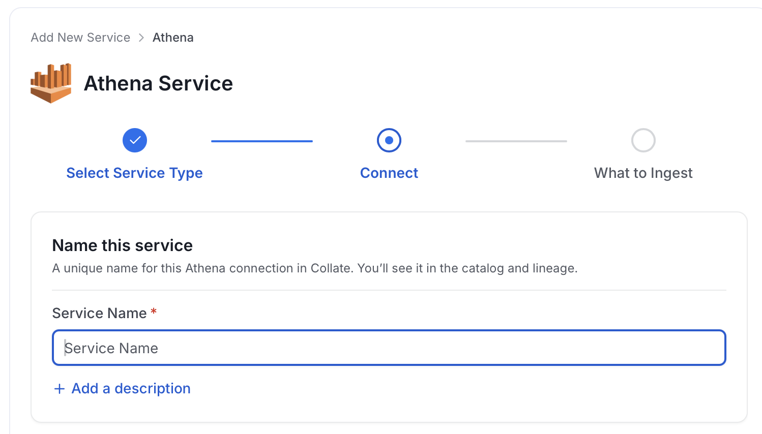 Add New Service Name