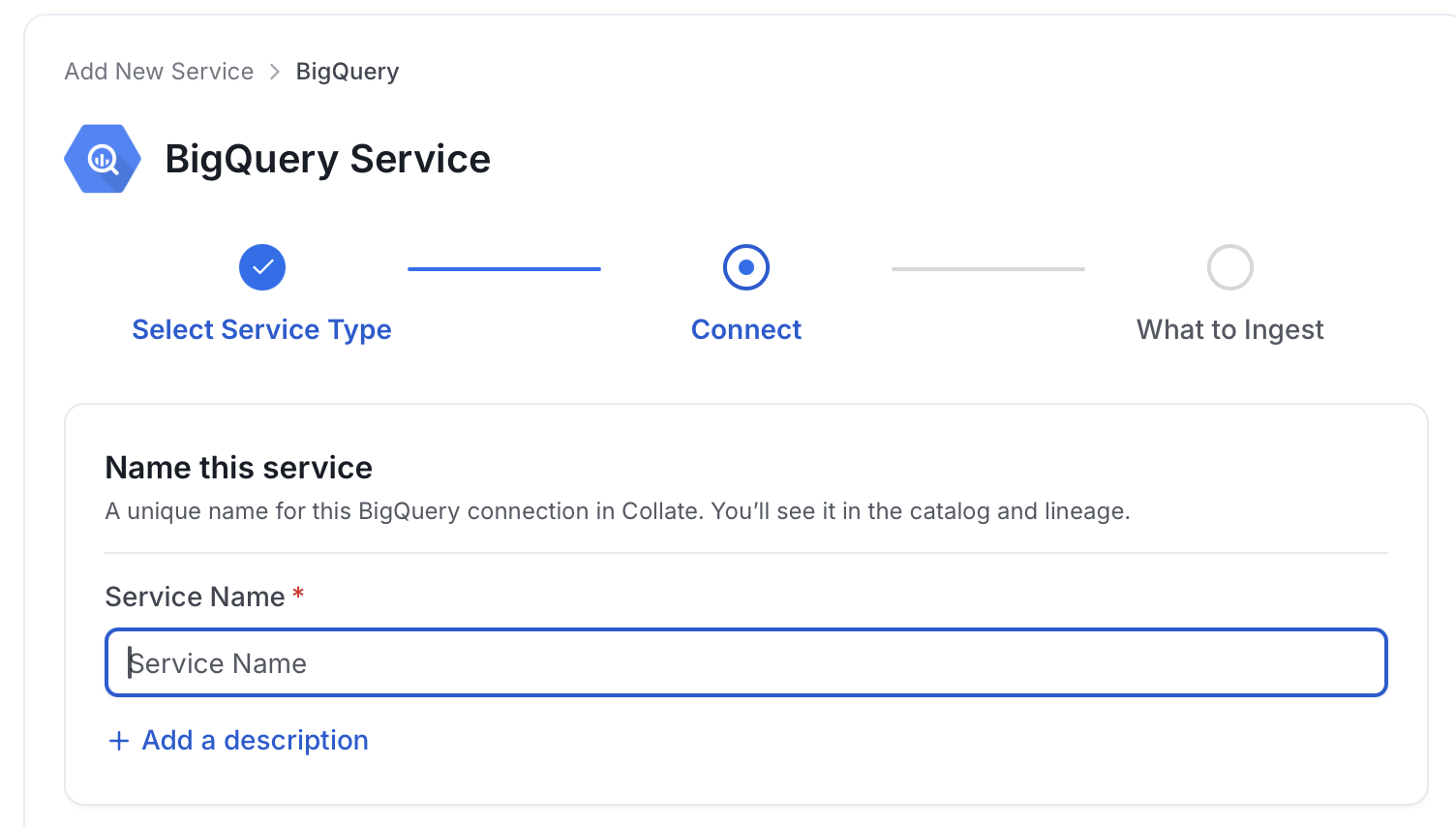 Add New Service Name