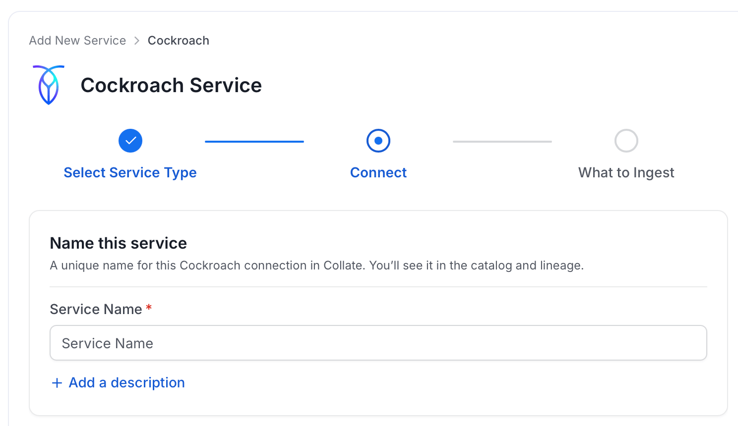 Add New Service Name