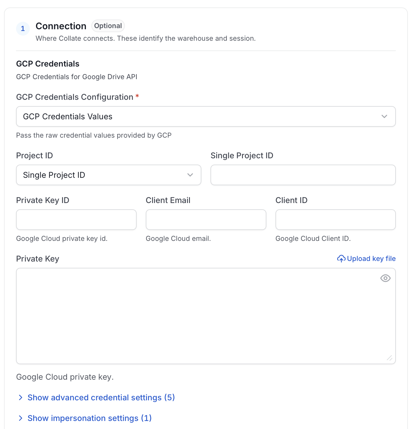 Configure Service Connection