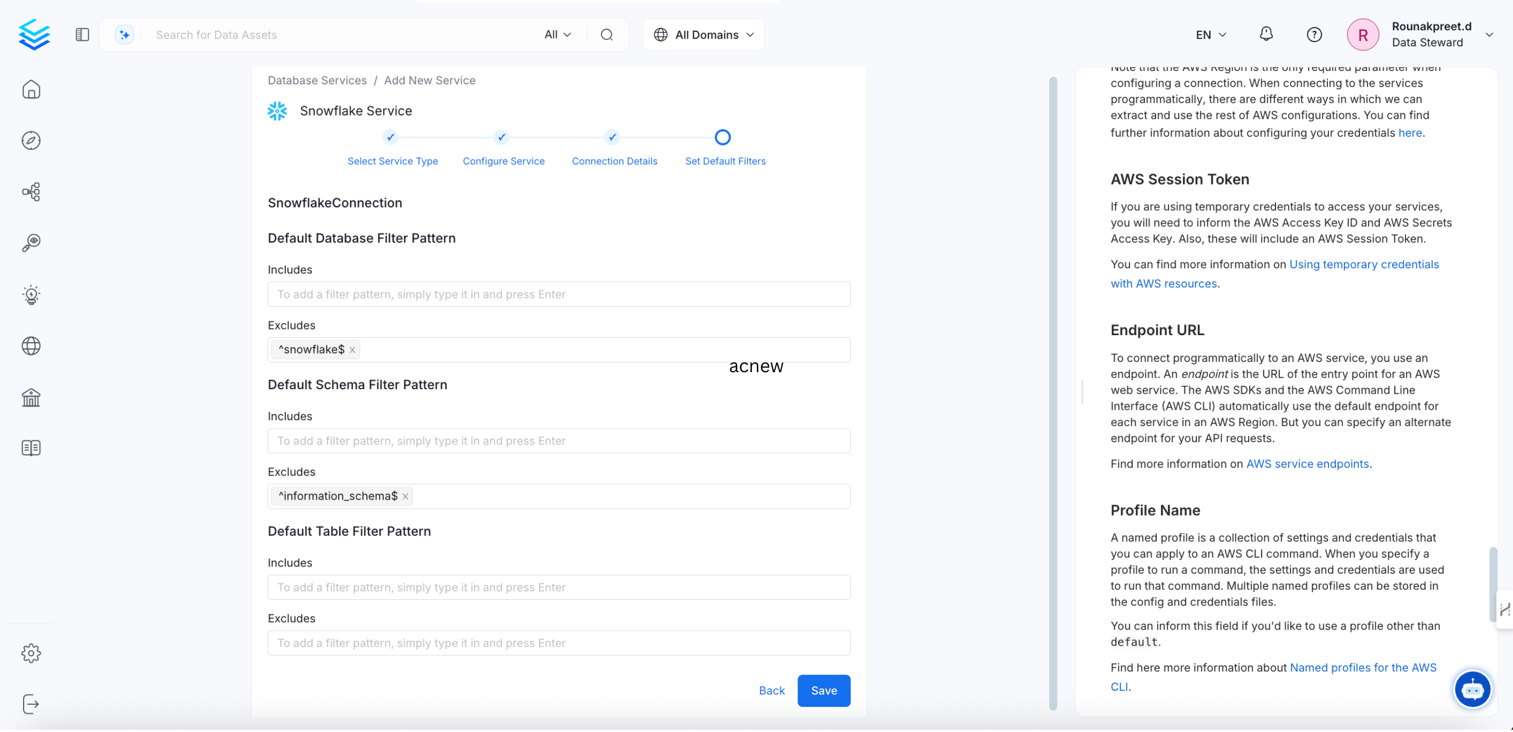 Snowflake Service Created