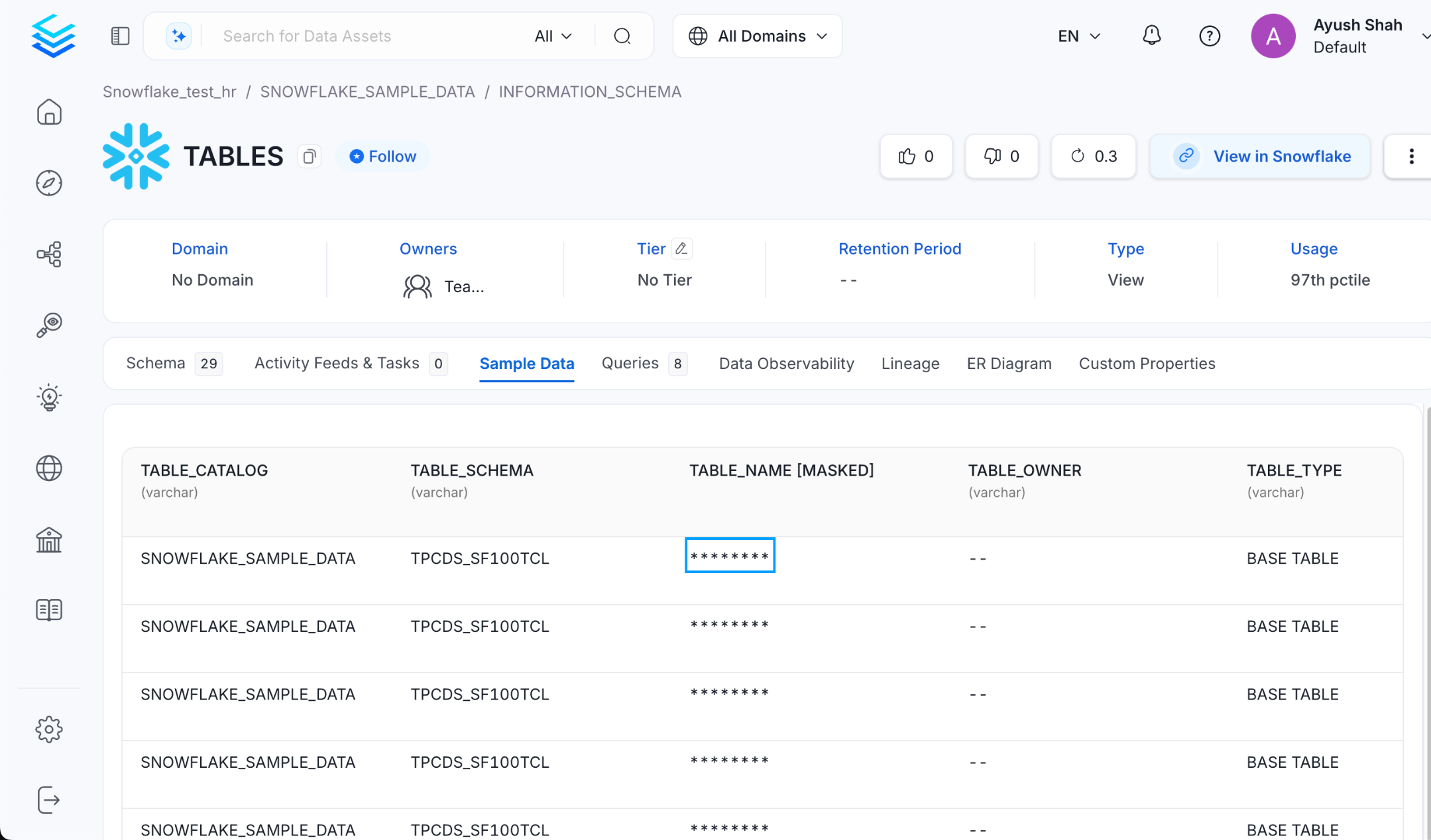 PII Tag Application at Column Level