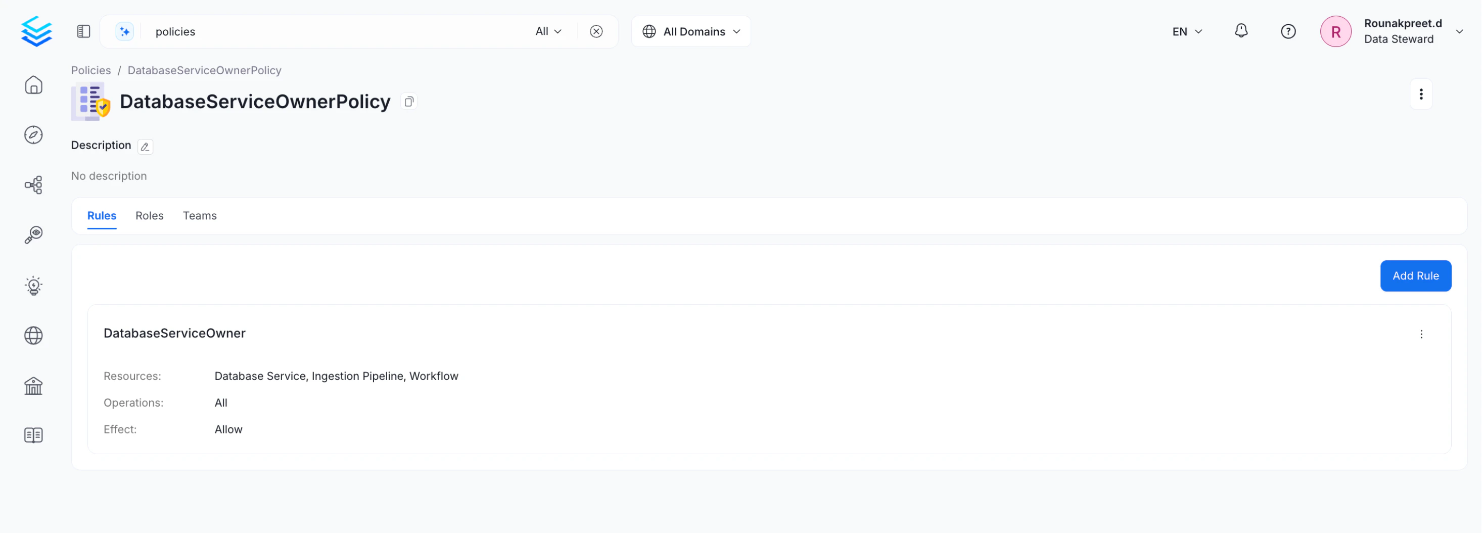Creating Roles & Policies in OpenMetadata