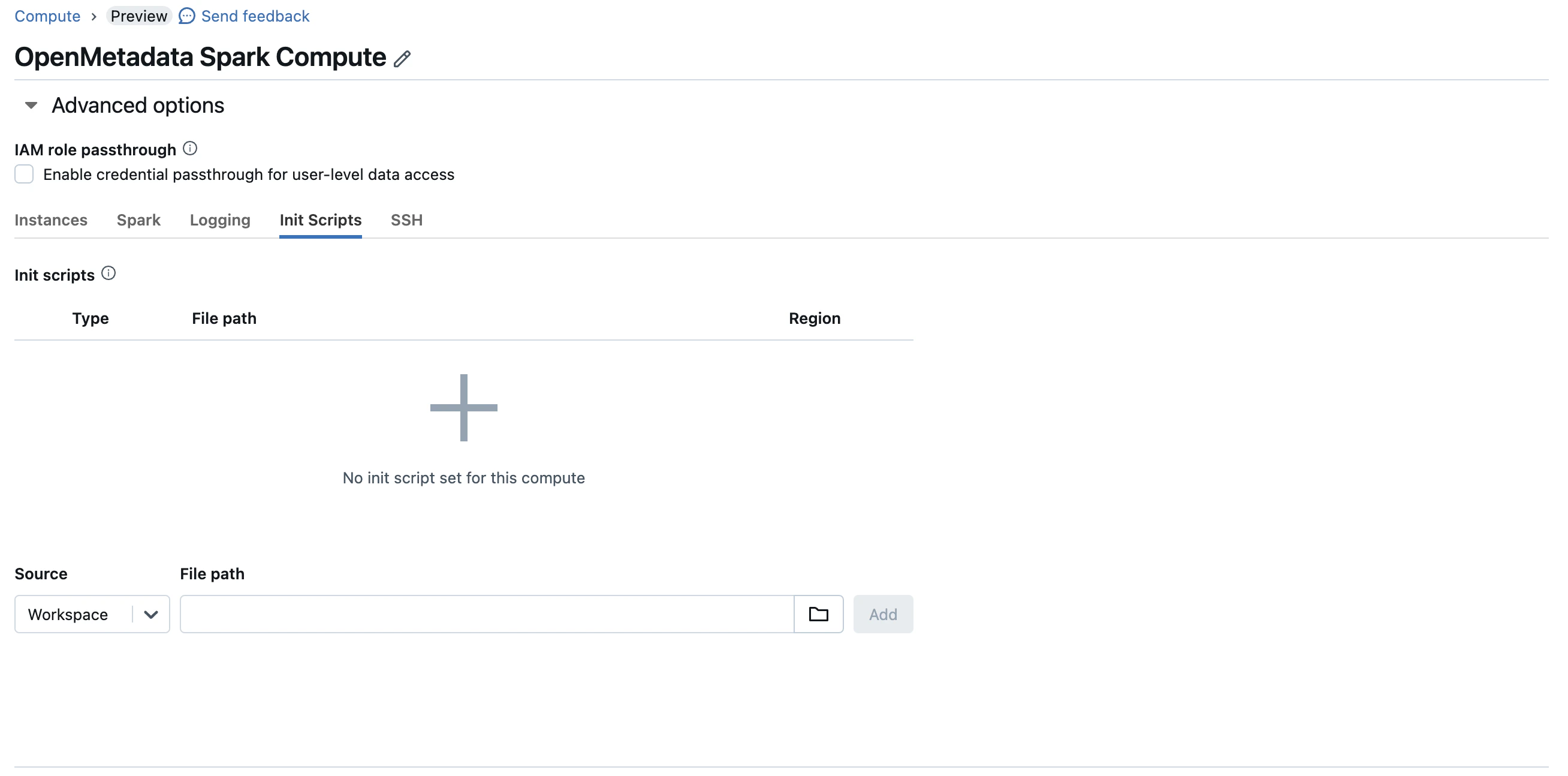 Spark Init Script