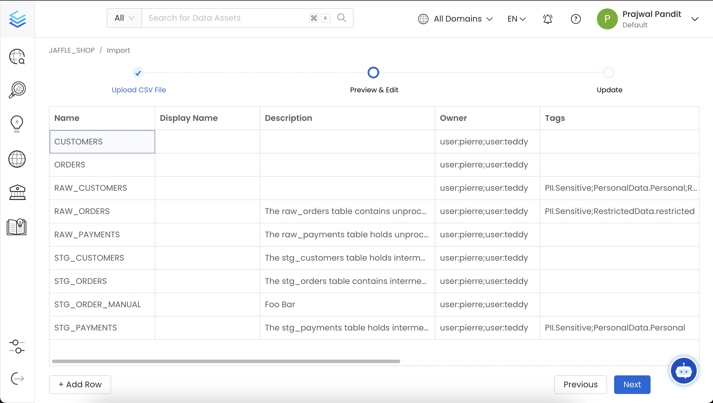 Preview of the Database Schema