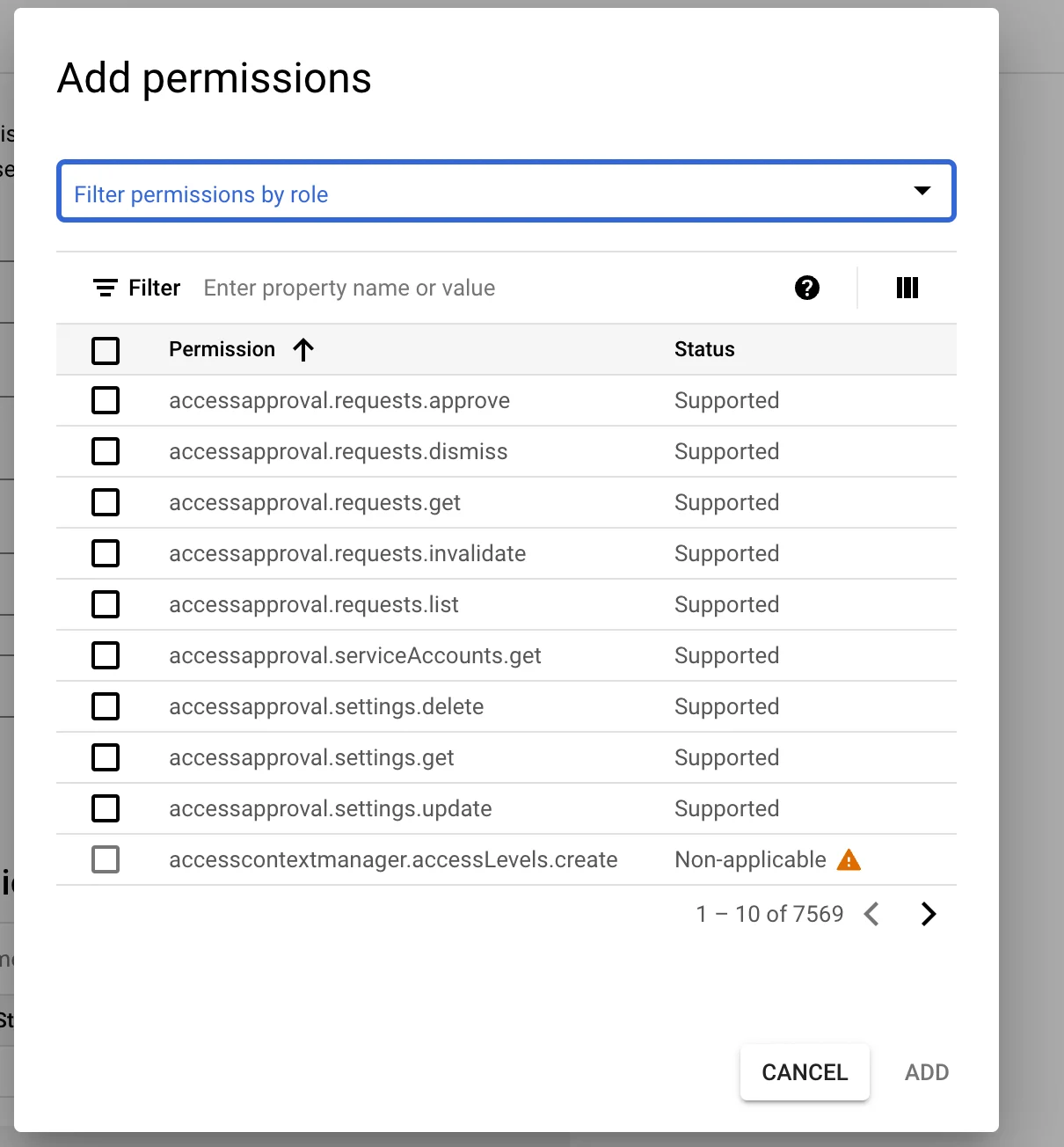 Add Permissions