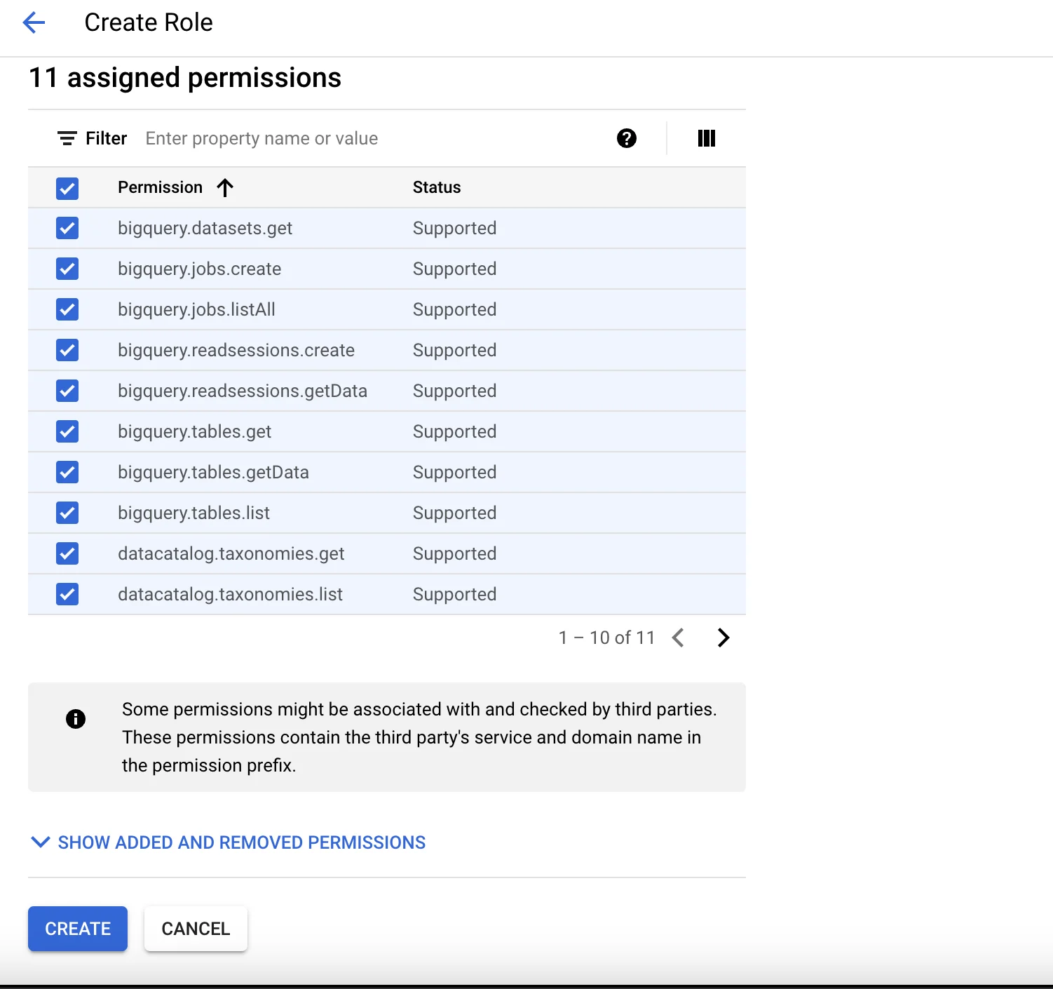 Add Permissions