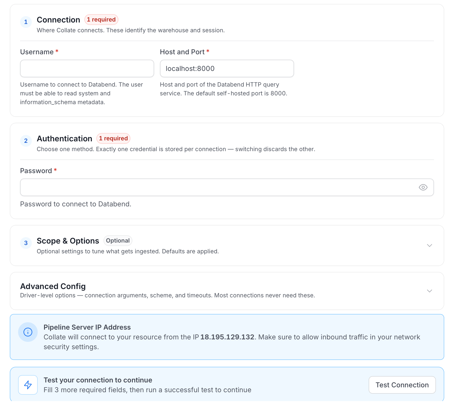 Configure Service Connection