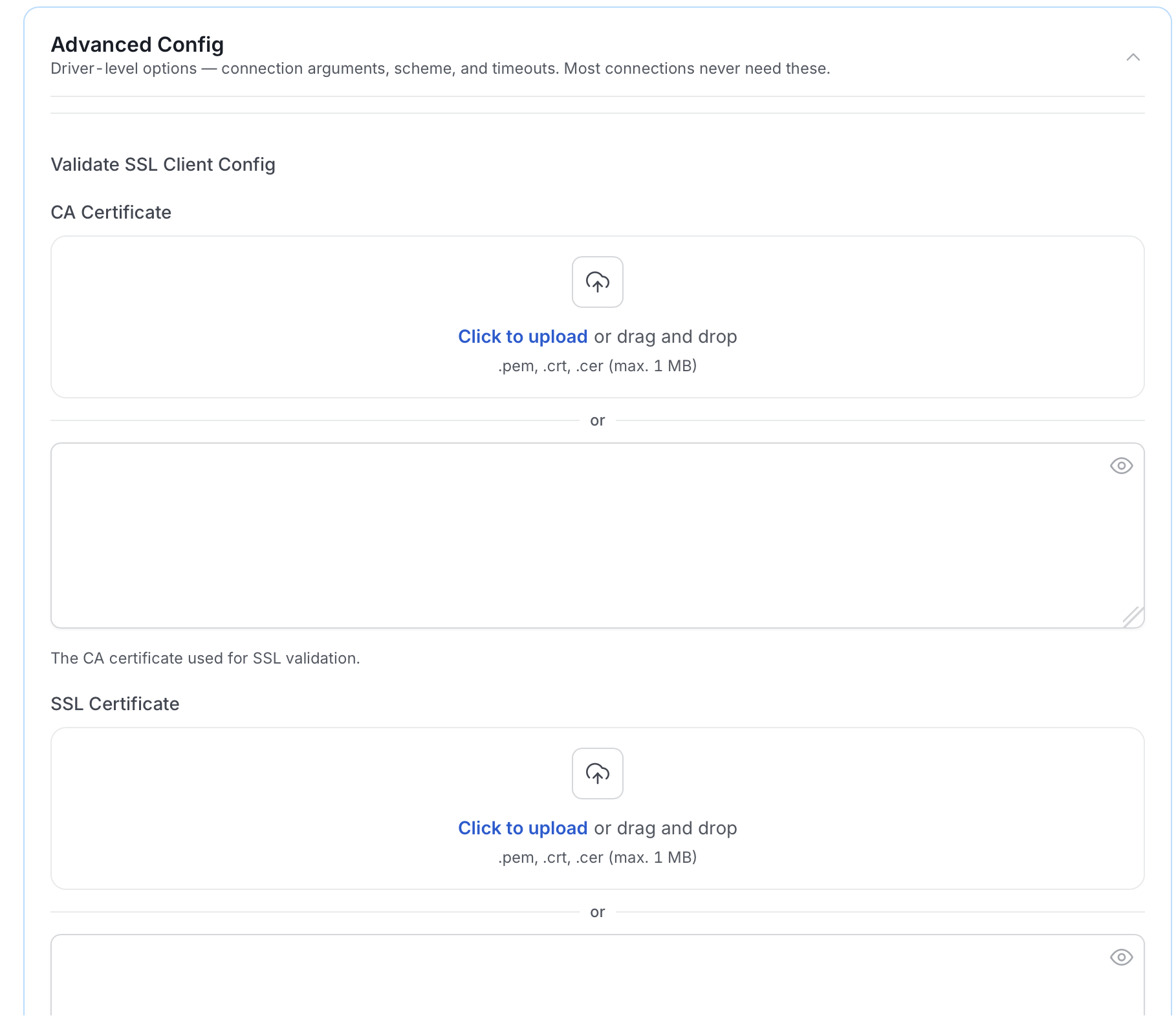 Advanced Config SSL