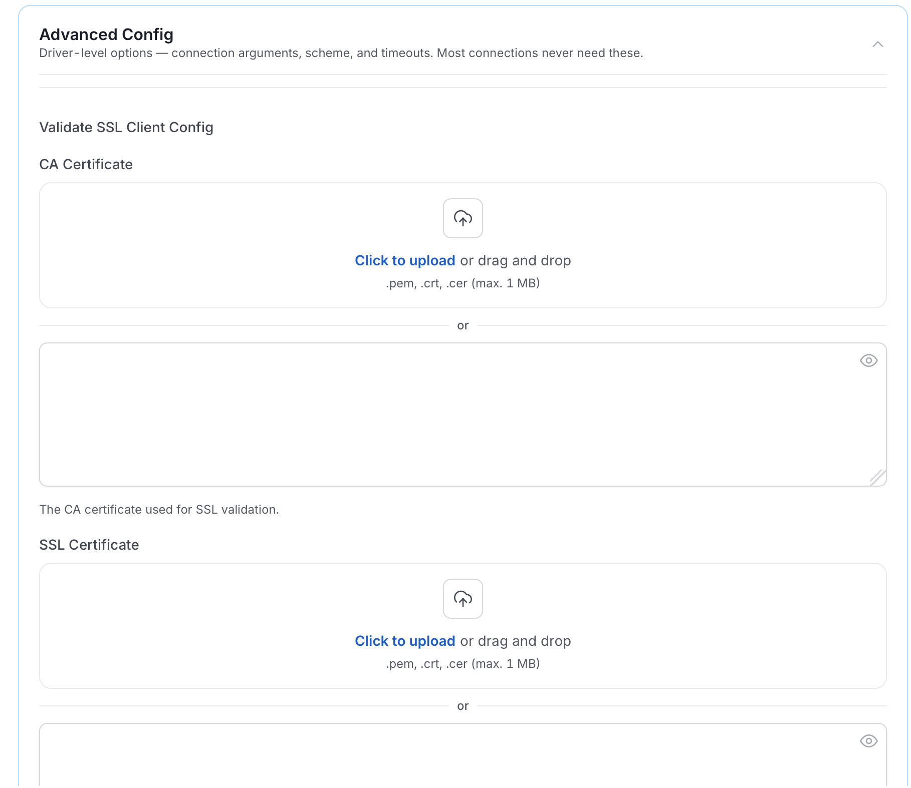 Advanced Config SSL