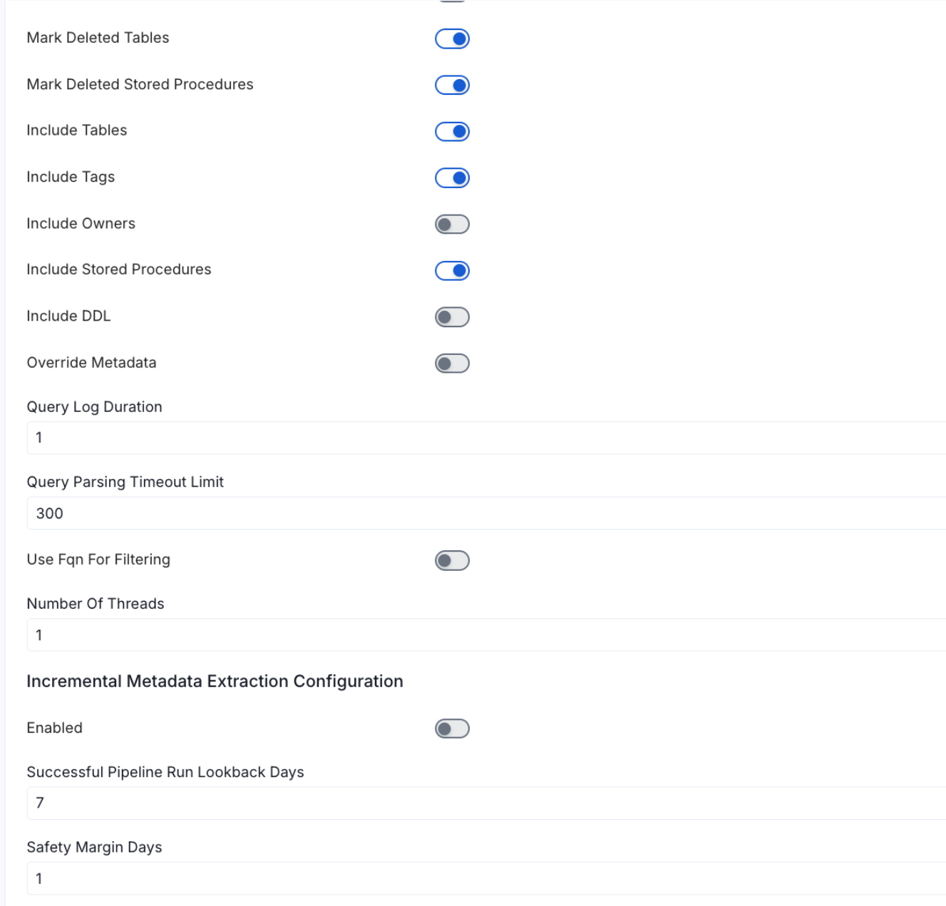 Configure Metadata Ingestion
