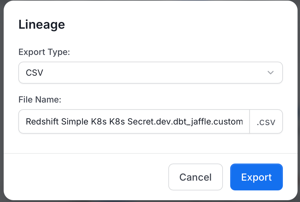 Export Details