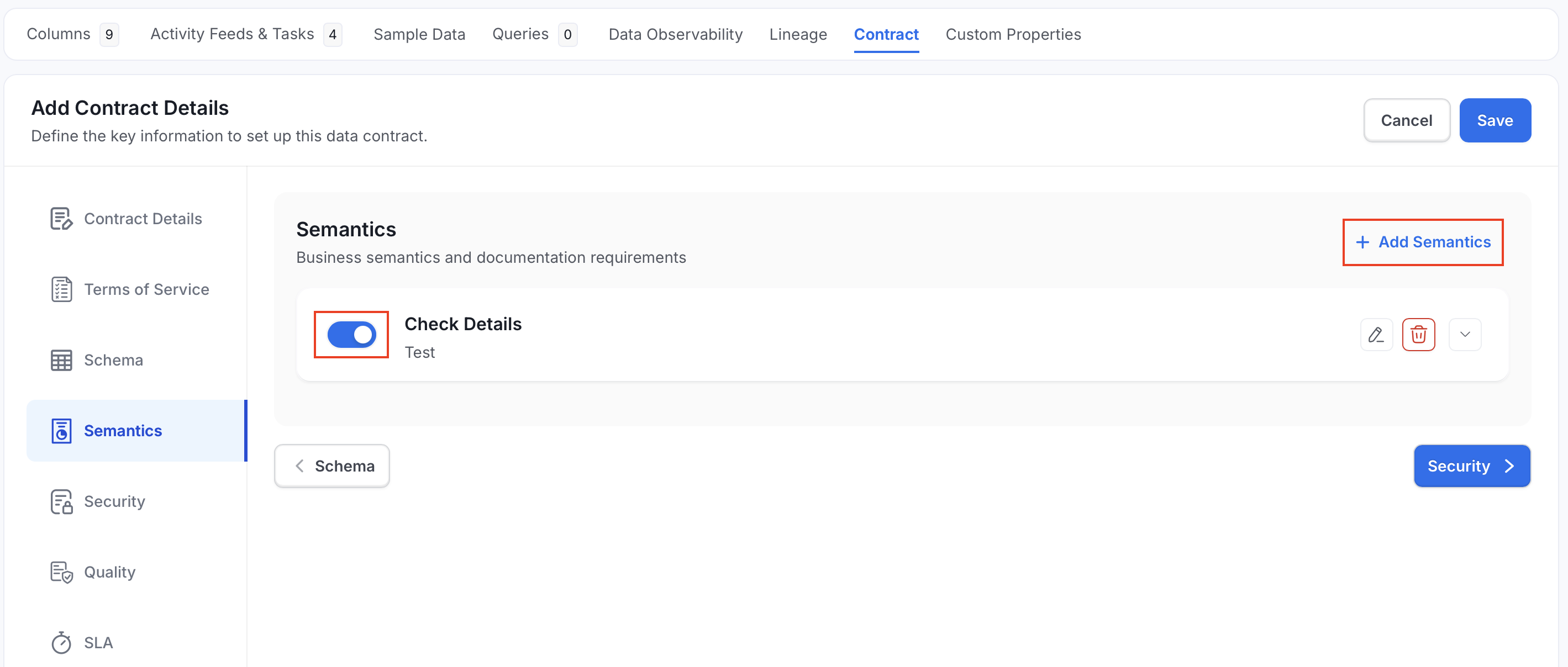 Toggle semantics